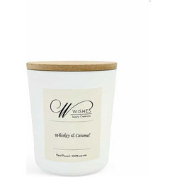 Αρωματικό Κερί Σόγιας Σε Βάζο Wishes Whiskey & Caramel