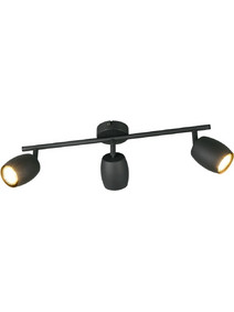 Φωτιστικό Οροφής- Σποτ Nancy R86263032 3xGU10 35W 47,5x15,5cm Black RL Lighting