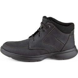 Clarks Ανδρικά Μποτάκια Δερμάτινα Μαύρα 26168659
