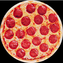 Mustard - Pizza Mouse Mat - Vibrant, Realistic Pizza Print