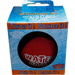 Waboba Splash Water Bouncing Μπαλάκι Θαλάσσης Κόκκινο Μαύρο 36015