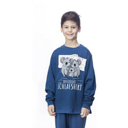 Galaxy Koala Family Παιδική Πιτζάμα Βαμβακερή Χειμωνιάτικη Μπλε 103-012