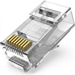 VENTION Cat.6 FTP RJ45 Modular Plug Transparent Metal Type 10-Pack (IDCR0-10) (VENIDCR0-10)