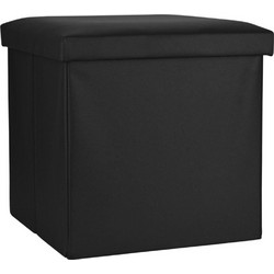 ΣΚΑΜΠΟ ESTIA CUBE LEATHER ΜΕ ΑΠΟΘΗΚΕΥΤΙΚΟ ΧΩΡΟ ΜΑΥΡΟ (38CM)