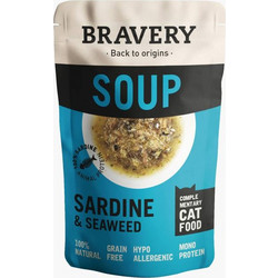 BRAVERY ΣΟΥΠΑ ΓΑΤΑΣ BRAVERY CAT SOUP ΣΑΡΔΕΛΑ ΚΑΙ ΘΑΛΑΣΣΙΑ ΑΛΓΗ 40GR
