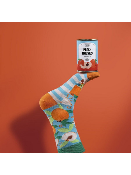 Soxo Unisex Κάλτσες Peach Halves - ΠΟΛΥΧΡΩΜΟ