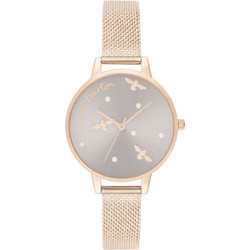 Olivia Burton Γυναικείο Ρολόι με Ροζ Χρυσό Μεταλλικό Μπρασελέ OB16PQ04