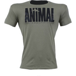 T-SHIRT ANIMAL Λαδί Με Μαύρο Logo 21105 (H&S)