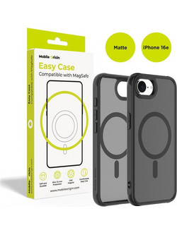 Mobile Origin Hybrid MagSafe Case Matte Black-Apple iPhone 17e/16e (MO-HYBL-IP16E)
