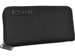 Arctic Hunter Μεγάλο Γυναικείο Πορτοφόλι με Φερμουάρ Μαύρο QB0011