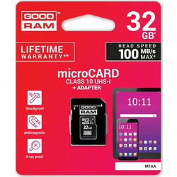 GoodRAM M1AA microSDHC 32GB Class 10 U1 UHS-I + Adapter
