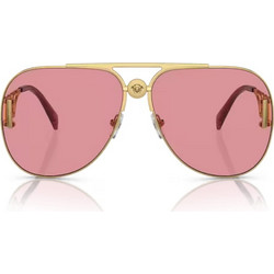 Versace VE2255 1002A4 Γυναικεία Γυαλιά Ηλίου Aviator Μεταλλικά Χρυσά με Ροζ Polarized Φακό