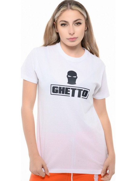 Ghetto White T-Shirt Mask Logo Unisex | Streetwear T-Shirt
