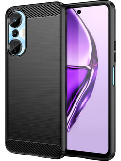 Carbon Case case for Infinix Hot 20S flexible silicone carbon cover black