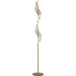 Φωτιστικό επιδαπέδιο Σπιράλ χρυσό 25x160cm Schuller 351126