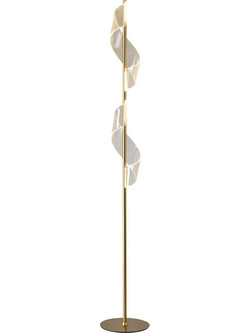 Φωτιστικό επιδαπέδιο Σπιράλ χρυσό 25x160cm Schuller 351126