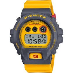 Casio G-Shock Ψηφιακό Ανδρικό Ρολόι Χρονογράφος με Κίτρινο Καουτσούκ Λουράκι DW-6900Y-9ER