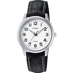Casio Γυναικείο Ρολόι με Μαύρο Δερμάτινο Λουράκι LTP-1303L-7BVEF