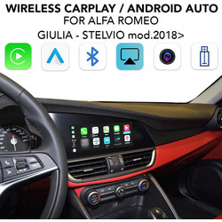 DIGITAL IQ AR 749F CPA (INTERFACE WIRELESS CARPLAY / ANDROID AUTO BOX for ALFA ROMEO GIULIA - STELVIO mod. 2015-2026 with 2 CAMERAS)