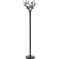 W56 Καλόγερος από ατσάλι σε μαύρο χρώμα 40x180cm