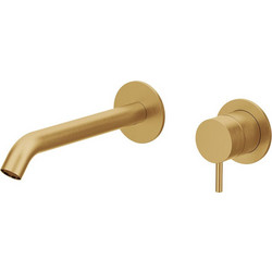 Μπαταρία Νιπτήρος Εντοιχισμού Cora Cosmo 316L 6118-211 Gold Brushed PVD