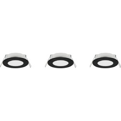 Σετ Φωτιστικών Οροφής HIMAL - LED 3x3,5W - 3x450lm - 2700K + 4000K - Μαύρο - IP65 - DIP Switch - 635110302