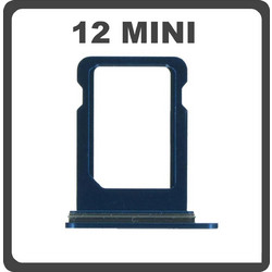Original for Apple iPhone 12 Mini , iPhone12 Mini (A2399, A2176, A2398) SIM Card Tray Blue Μπλε Pulled