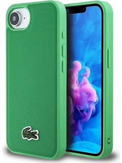 Lacoste Iconic Petit Pique Woven Logo MagSafe Θήκη Green (iPhone 16e)