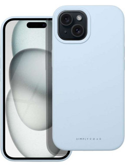 Roar Cloud-Skin Back Cover Light Blue (iPhone 15)