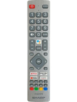 Sharp AQUOS SHW/RMC/0133 Γνήσιο Τηλεχειριστήριο με Φωνητικό Έλεγχο για Τηλεοράσεις