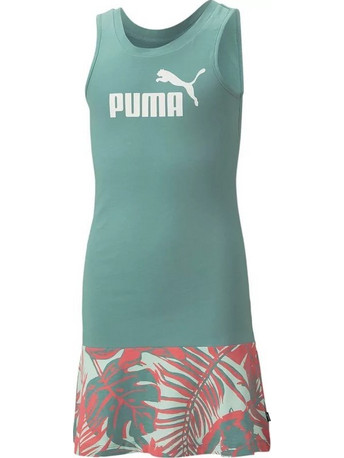 Puma Essentials Flower Power Παιδικό Φόρεμα Floral Βεραμάν 673529-84