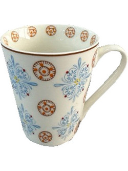 DOLCE ΚΟΥΠΑ 9x9x11cm NEW BONE CHINA ΠΟΛΥΧΡΩΜΟ 6τμχ