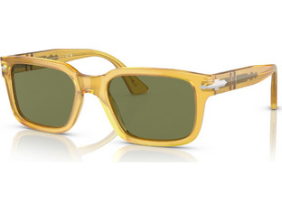 Persol 3272S 95/31 Ανδρικά Γυαλιά Ηλίου Τετράγωνα Κοκάλινα Μαύρα με Πράσινο Polarized Φακό