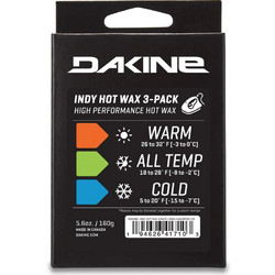 Dakine Indy Hot Wax-3 Pack All Temp ASSORTED