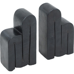 Artekko Bookends Βιβλιοστάτες από Μαύρο Μάρμαρο (8x5x14)cm 2pcs
