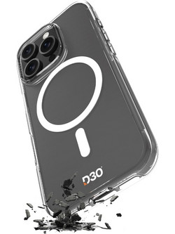Puro Impact Clear D3O MagSafe Silicone Case for iPhone 16 Pro - Transparent