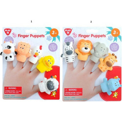 Playgo Happy Finger Puppets 5-Pack Random (2 Σχέδια)_4892401018809
