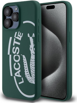 Lacoste Oval Logo Hard Case Θήκη προστασίας από Σιλικόνη για iPhone 15 Pro Max Πράσινο/Λευκό