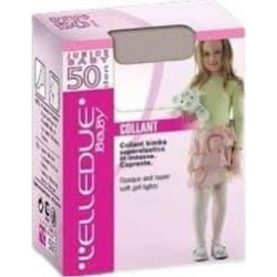 Παιδικό καλσόν Elledue Microbaby 50 Den Μπεζ Λευκό Ροζ