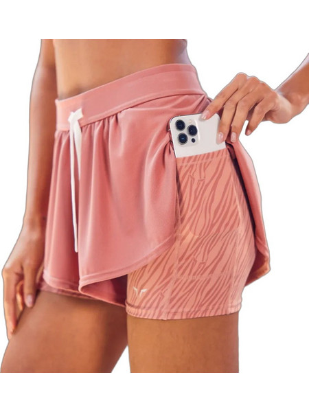CORE 2-IN-1 WILD SHORTS - LIGHT MAHOGANY