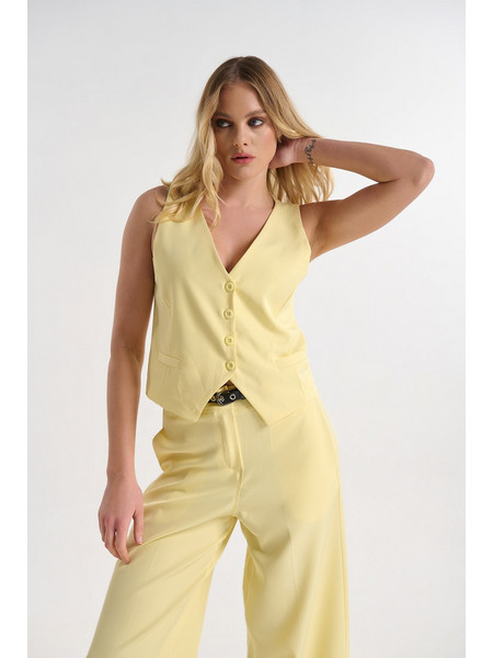 Γιλέκο Κοστουμιού Με Κουμπιά Και Tailored Γραμμή