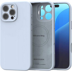 Θήκη iPhone 16 Pro Spacecase Silicone Mag Case Σιλικόνης με MagSafe - Baby Blue (5905719119355)