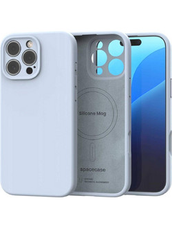 Θήκη iPhone 16 Pro Spacecase Silicone Mag Case Σιλικόνης με MagSafe - Baby Blue (5905719119355)