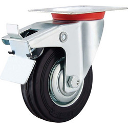 Ρόδα περιστρεφόμενη με φρένο 160mm 150kg BORMANN PRO BHT9011 060963