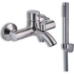 Viospiral Modea Etna Minimal 00-07012/BN Αναμεικτική Μπαταρία Λουτρού Brushed Nickel