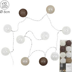 Home Deco 10 Χριστουγεννιάτικα Λαμπάκια LED Μπαταρίας 1.92m LA10065