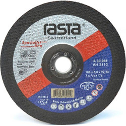 Δίσκος Λείανσης Μετάλλου RASTA 180x6x22mm Grit 30 Type 27 (7")