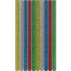 GOOBAY ράβδοι σιλικόνης 77855, Φ11mm x 200mm, glitter διάφορα χρώματα, 10τμχ