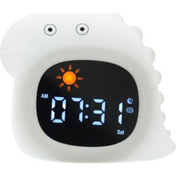 Kiddoboo SoundGlow Dino Διαδραστικό ξυπνητήρι και φωτάκι νυκτός Λευκό