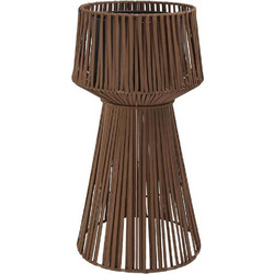 Rope Κασπώ Μεταλλικό Σχοινί Καφέ 35x35x75cm c474867